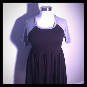 black with grey sleeves size 1x torrid Dress 